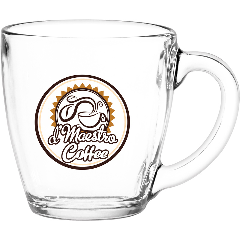 16 oz. Glass Bistro Coffee Mug