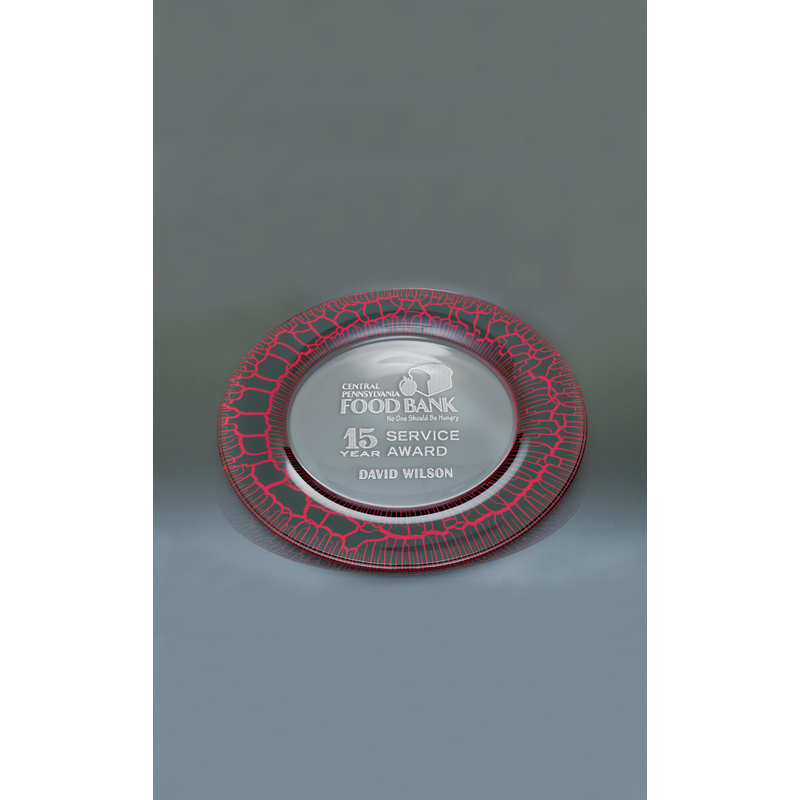 Small Red Leopard Plate