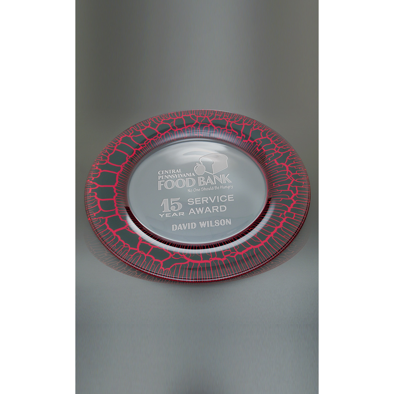 Medium Red Leopard Plate