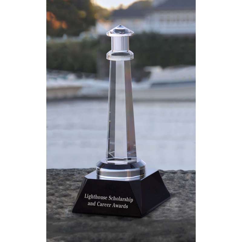 Small Cambridge Lighthouse with Black Base