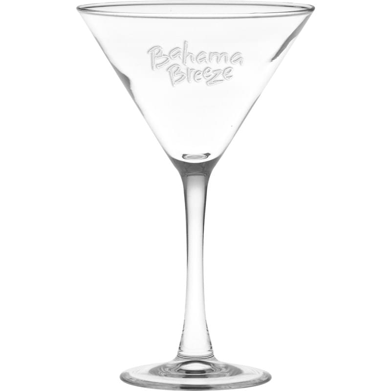 10 oz. Classic Stem Large Martini - Deep Etched