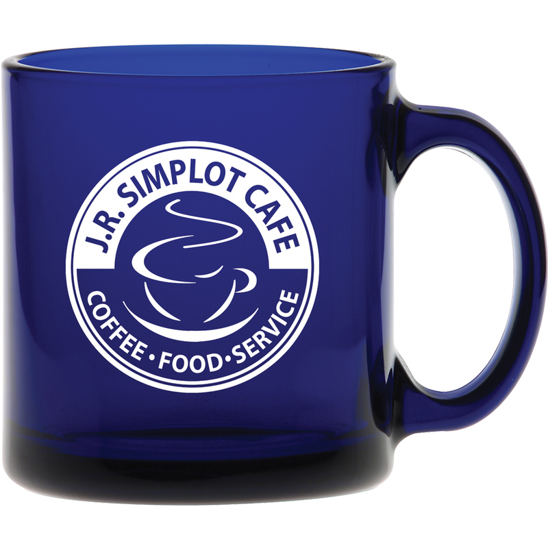 13 oz. Midnight Blue Glass Coffee Mug