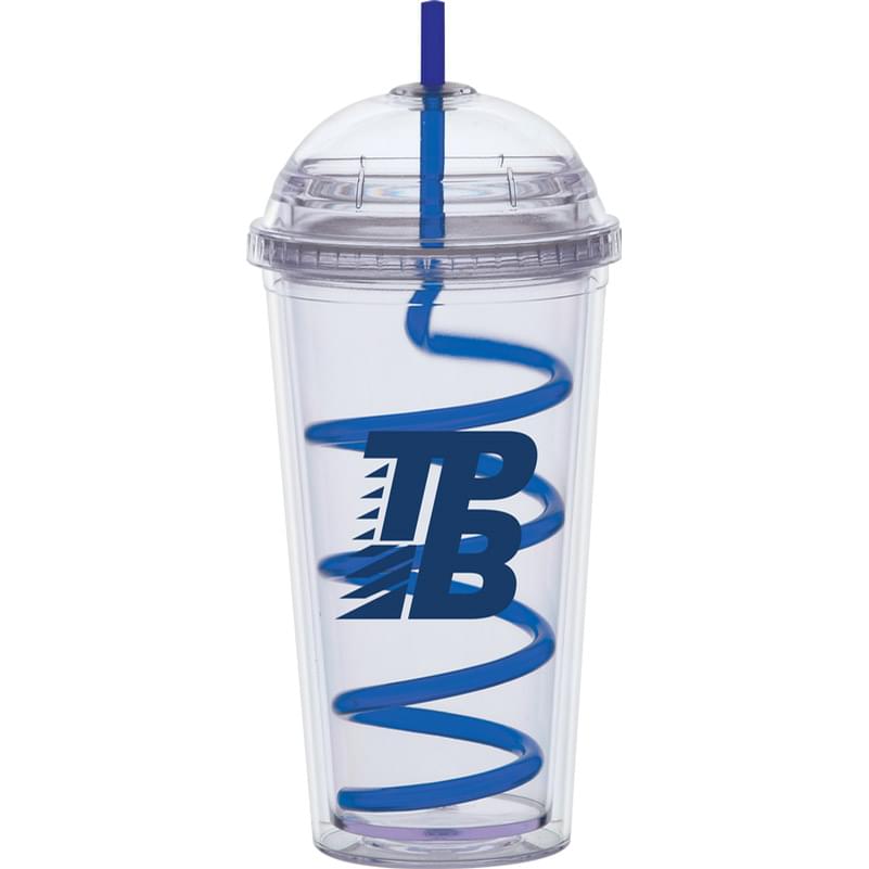 Big Top Carnival Cup, Color Straw, Clear Lid