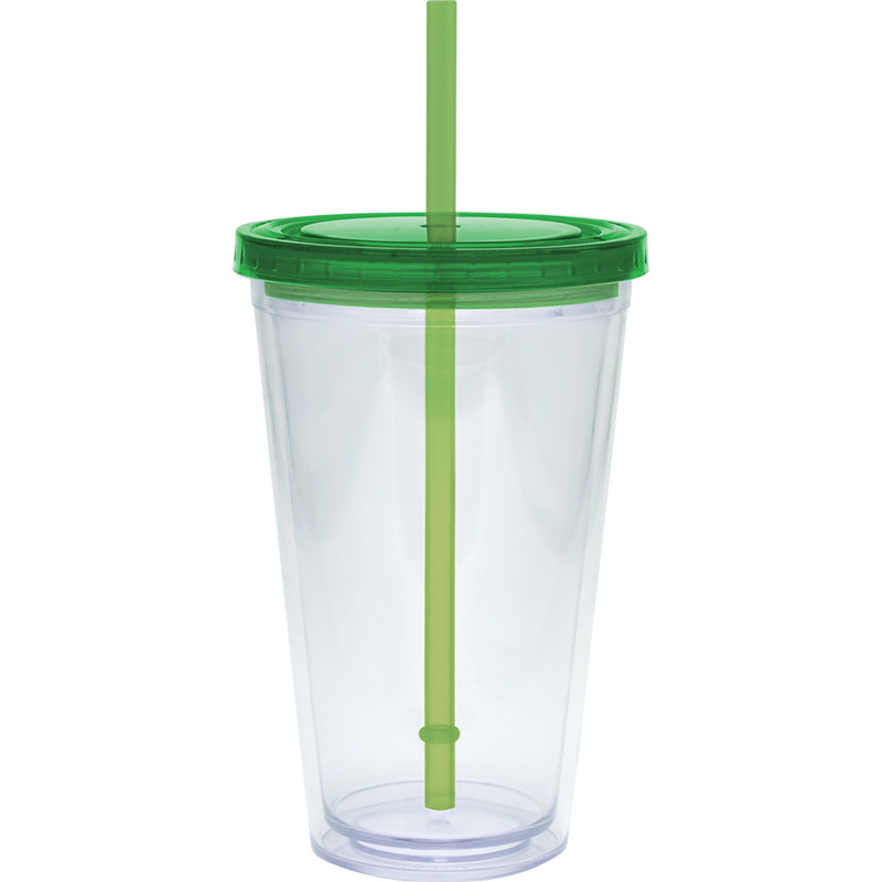 20 oz. Large Carnival Cup - Color Lid and Straw