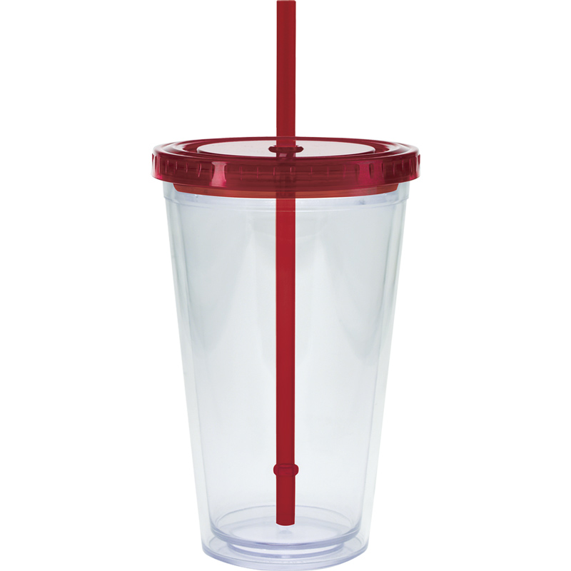 20 oz. Large Carnival Cup - Color Lid and Straw