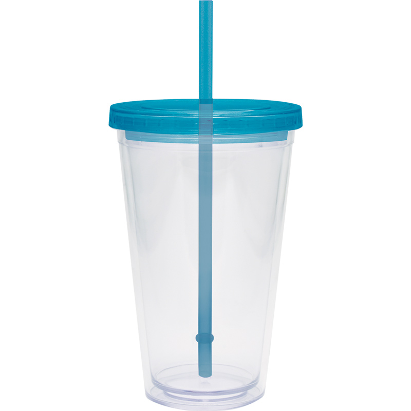 20 oz. Large Carnival Cup - Color Lid and Straw