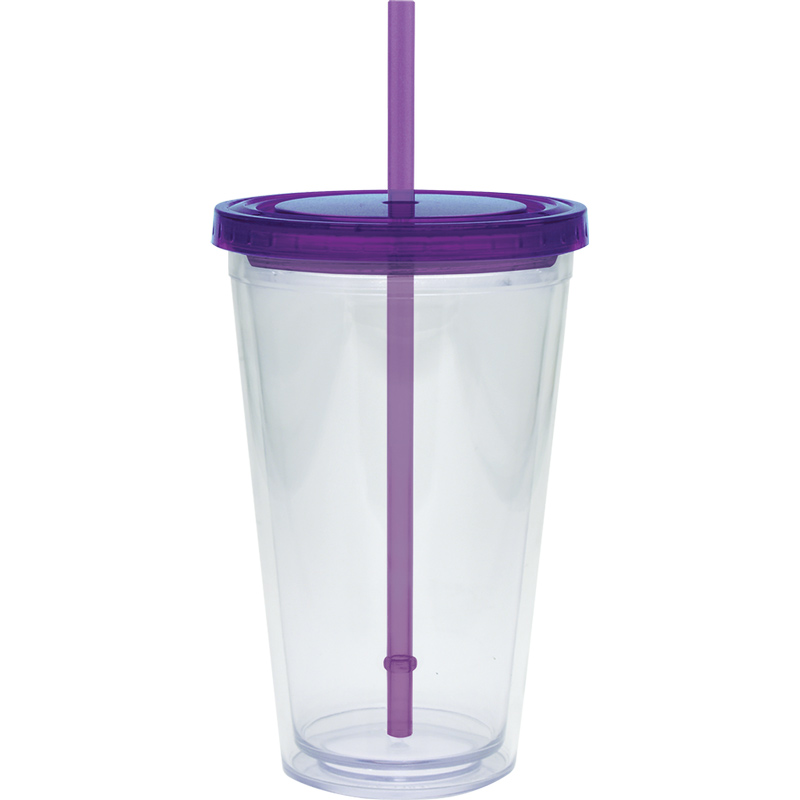 20 oz. Large Carnival Cup - Color Lid and Straw