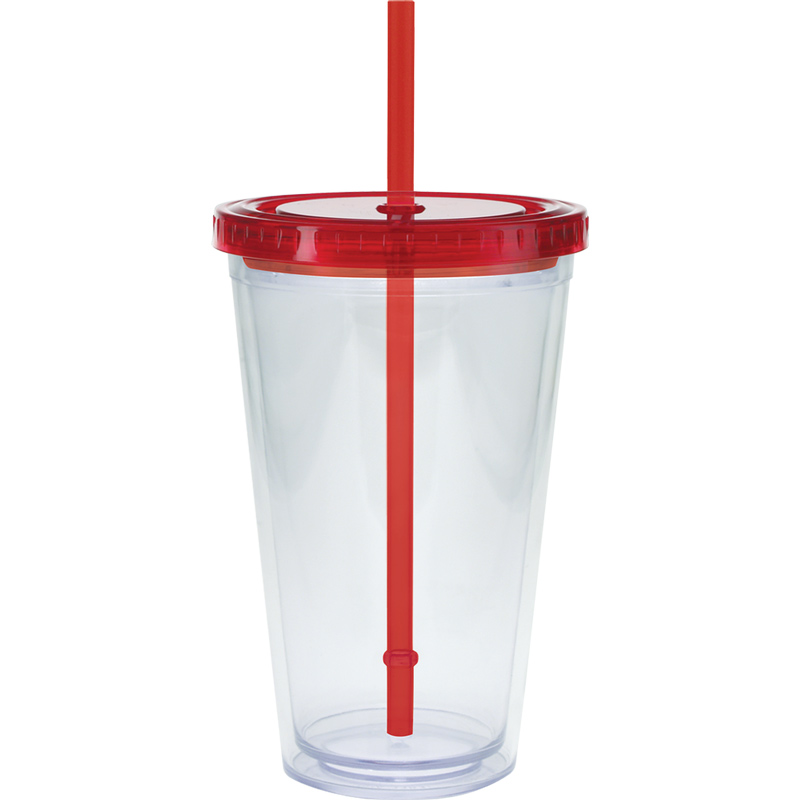 20 oz. Large Carnival Cup - Color Lid and Straw