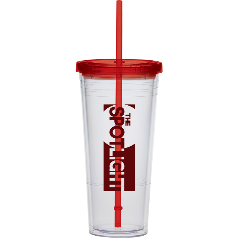 Extra Large Carnival Cup-Color Straw and Lid