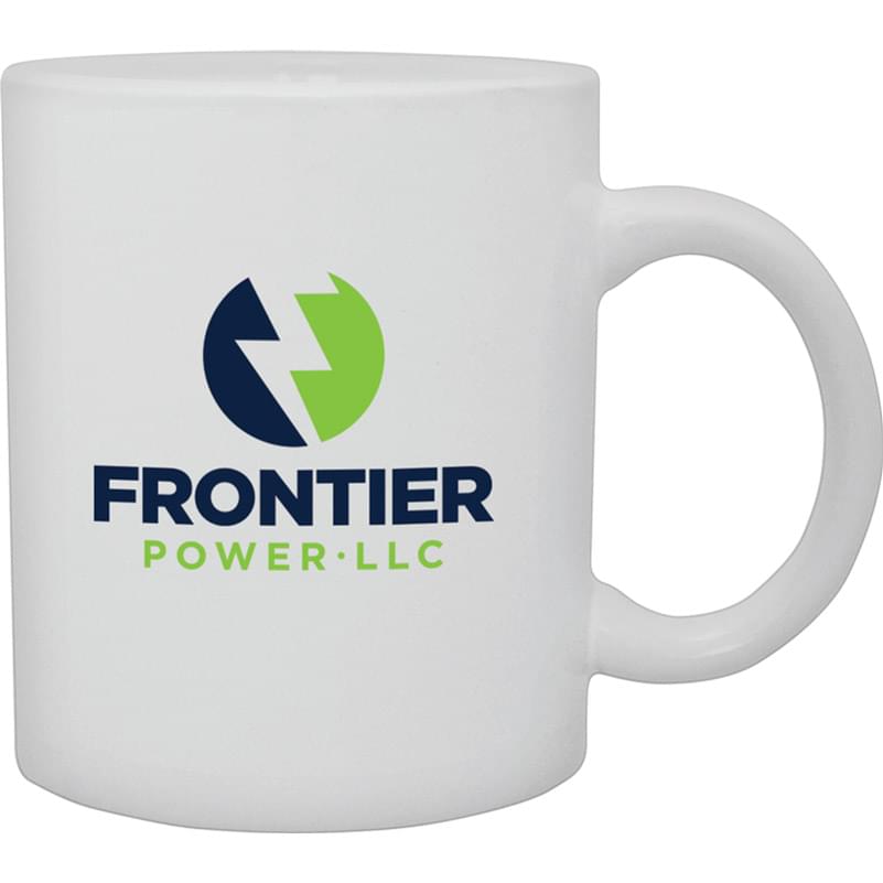 11 oz. White Ceramic Mug