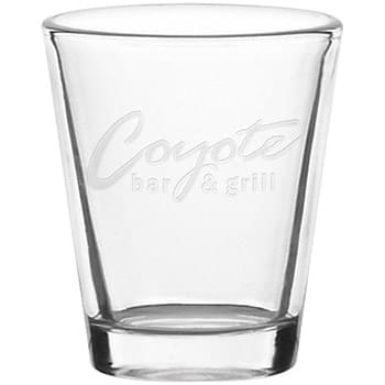 1.75 oz. Tapered Shot Glass - Deep Etched
