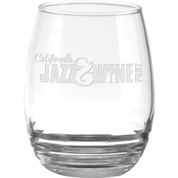 11 oz. Eminence White Wine Stemless - Deep Etched